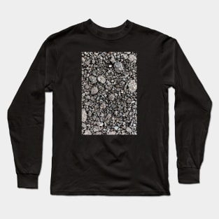 Rough Black Gravel Surface Road Long Sleeve T-Shirt